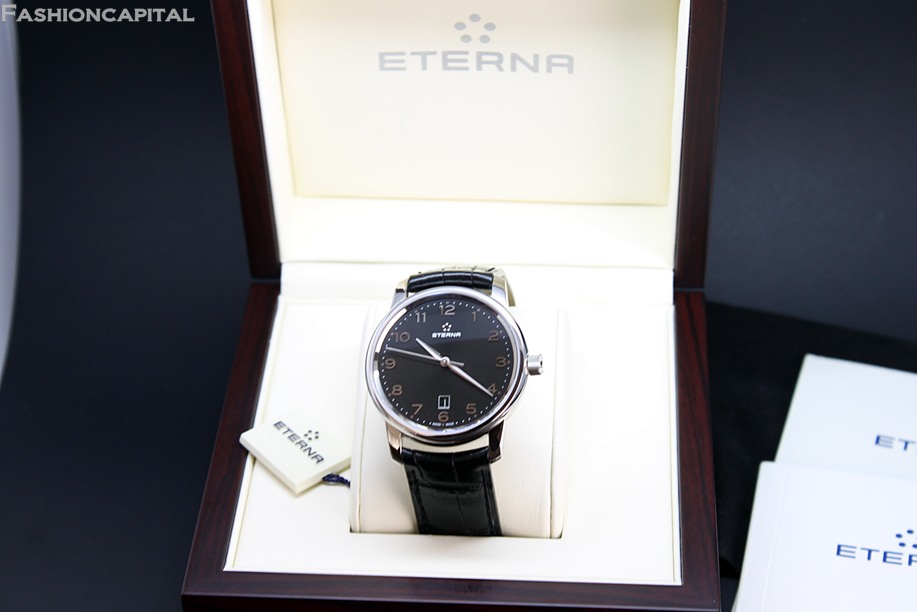 Montre Eterna Soleure - Réf. 8310.41 - Automatique - Boîtier Acier 42mm - Occasion Avec Coffret
